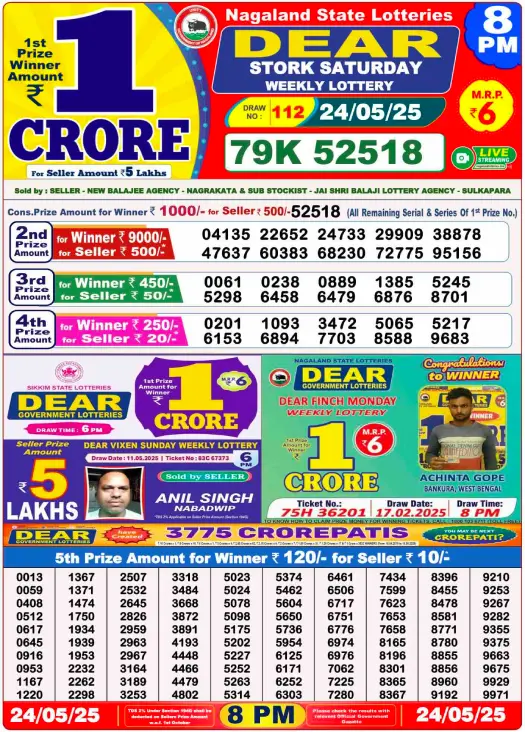 You are currently viewing 24 May 2025
 Result 8 PM