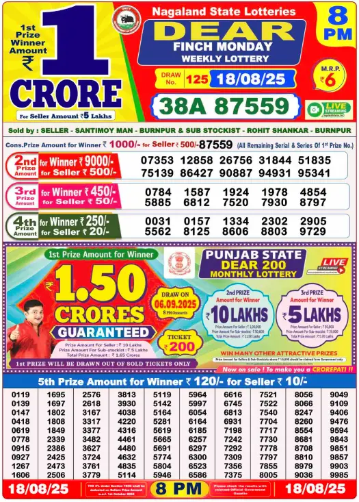 You are currently viewing August 18 2025
 Result 8 PM