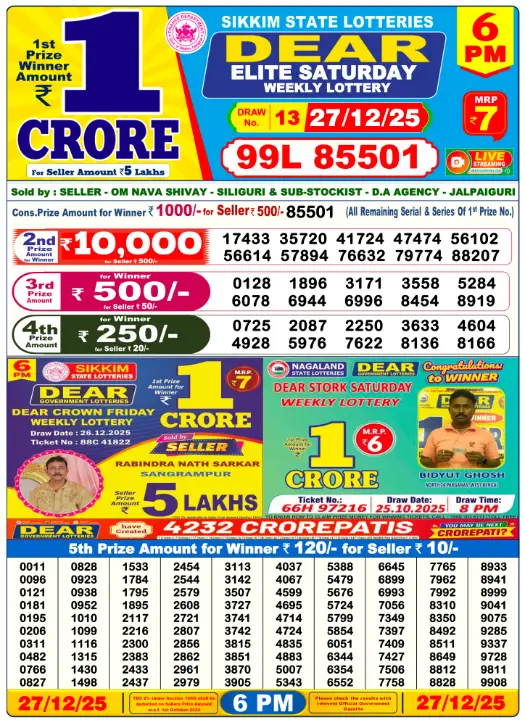 dear-lottery-sambad-6-pm-27-december-2025-winner-list