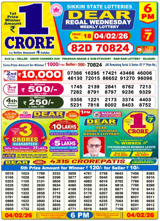 dear-lottery-sambad-6-pm-4-February-2026-winner-list